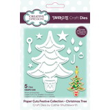 Creative Expressions Cathie Shuttleworth Paper Cuts Die Festive Christmas Tree (CEDPC1245)