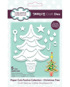 Creative Expressions Cathie Shuttleworth Paper Cuts Die Festive Christmas Tree (CEDPC1245) Creative Expressions Cathie Shuttleworth Paper Cuts Die Festive Christmas Tree (CEDPC1245)