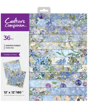 Crafter's Companion Winter Forest 12x12 Inch Paper Pad (CC-PAD12-WIFR) Crafter's Companion Winter Forest 12x12 Inch Paper Pad (CC-PAD12-WIFR)