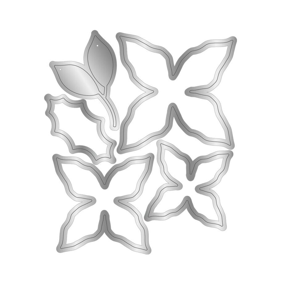 Crafter's Companion Poinsettia Season 3D Embossing Folder & Die (CC-3DEF9-MD-POSE)