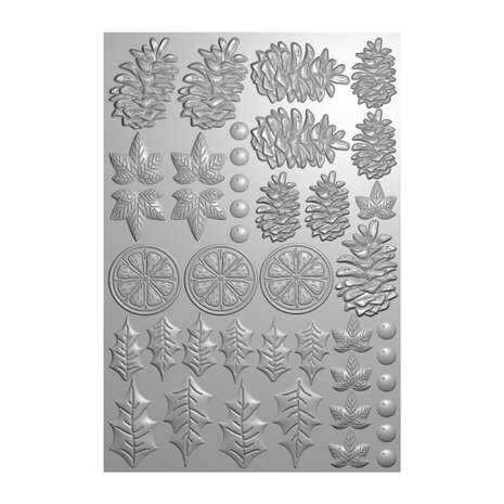 Crafter's Companion Festive Foliage 3D Embossing Folder & Die (CC-3DEF9-MD-FEFO) Crafter's Companion Festive Foliage 3D Embossing Folder & Die (CC-3DEF9-MD-FEFO)