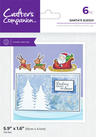 Crafter's Companion Santa's Sleigh Stamp & Dies (CC-STD-SASL) Crafter's Companion Santa's Sleigh Stamp & Dies (CC-STD-SASL)