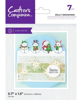 Crafter's Companion Jolly Snowman Stamp & Dies (CC-STD-JOSN) Crafter's Companion Jolly Snowman Stamp & Dies (CC-STD-JOSN)