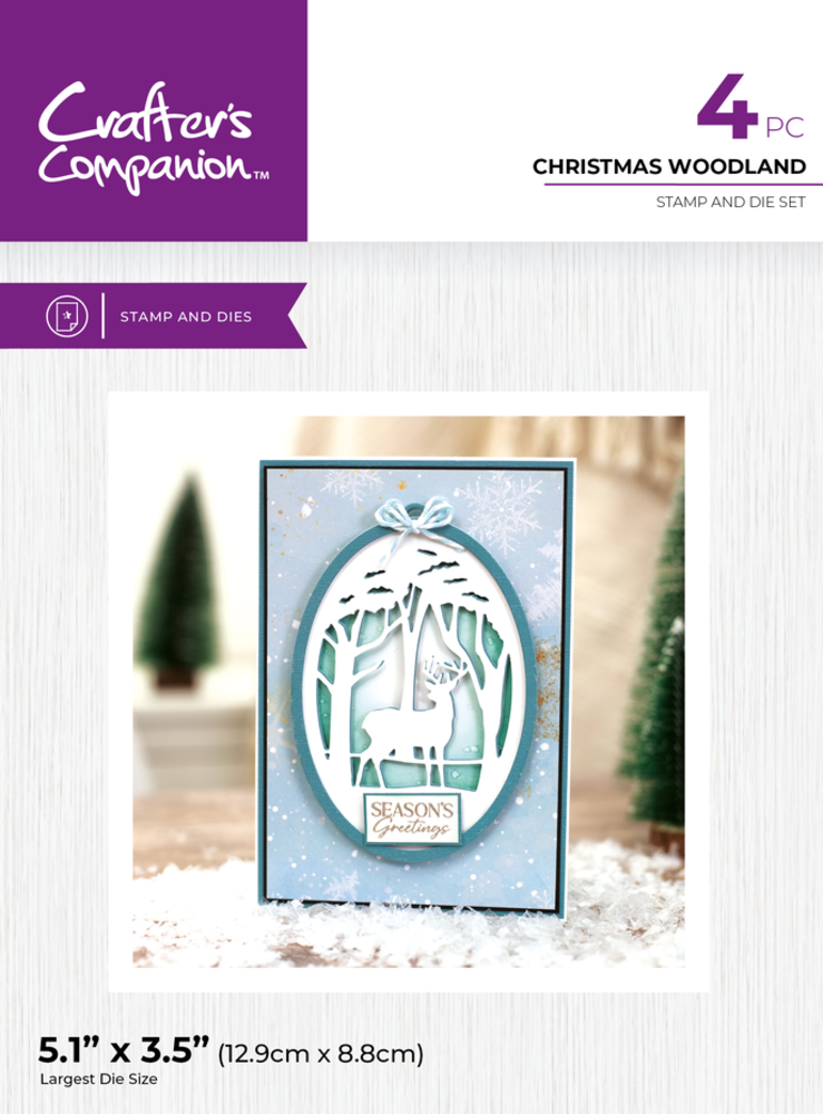 Crafter's Companion Christmas Woodland Stamp & Dies (CC-STD-CHWO) Crafter's Companion Christmas Woodland Stamp & Dies (CC-STD-CHWO)