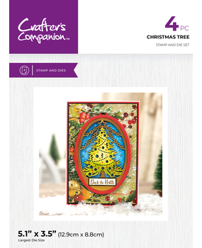 Crafter's Companion Christmas Tree Stamp & Dies (CC-STD-CHTR) Crafter's Companion Christmas Tree Stamp & Dies (CC-STD-CHTR)