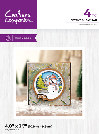 Crafter's Companion Festive Snowman Stamp & Dies (CC-STD-FESN) Crafter's Companion Festive Snowman Stamp & Dies (CC-STD-FESN)