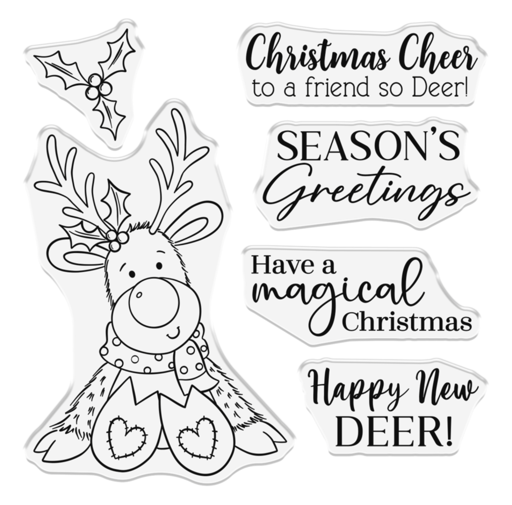 Crafter's Companion Happy New Dear Clear Stamps (CC-STP-HND)