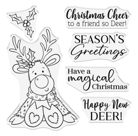 Crafter's Companion Happy New Dear Clear Stamps (CC-STP-HND)