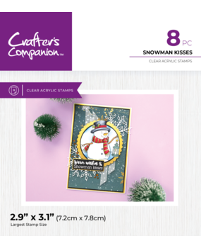 Crafter's Companion Snowman Kisses Clear Stamps (CC-STP-SNKI) Crafter's Companion Snowman Kisses Clear Stamps (CC-STP-SNKI)