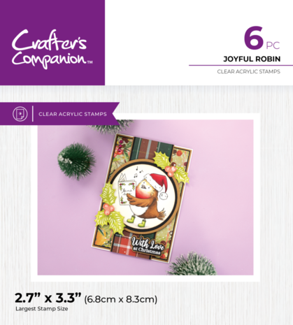 Crafter's Companion Joyful Robin Clear Stamps (CC-STP-JORO) Crafter's Companion Joyful Robin Clear Stamps (CC-STP-JORO)