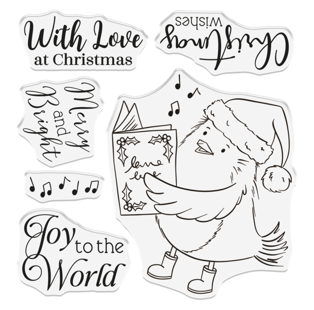 Crafter's Companion Joyful Robin Clear Stamps (CC-STP-JORO) Crafter's Companion Joyful Robin Clear Stamps (CC-STP-JORO)