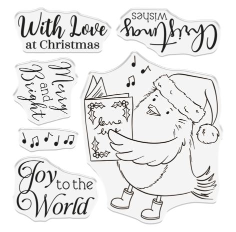 Crafter's Companion Joyful Robin Clear Stamps (CC-STP-JORO) Crafter's Companion Joyful Robin Clear Stamps (CC-STP-JORO)