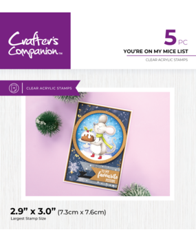 Crafter's Companion You're on my Mice List Clear Stamps (CC-STP-MILI) Crafter's Companion You're on my Mice List Clear Stamps (CC-STP-MILI)