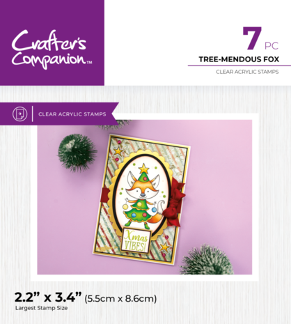 Crafter's Companion Tree-mendous Fox Clear Stamps (CC-STP-TRFO)