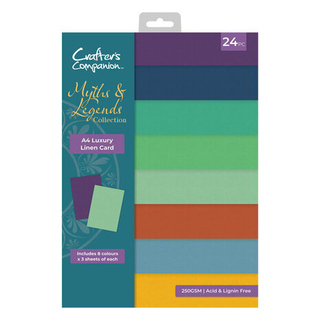 Crafter's Companion Myths & Legends A4 Luxury Linen Card Pack (ML-LINEN-A4) Crafter's Companion Myths & Legends A4 Luxury Linen Card Pack (ML-LINEN-A4)