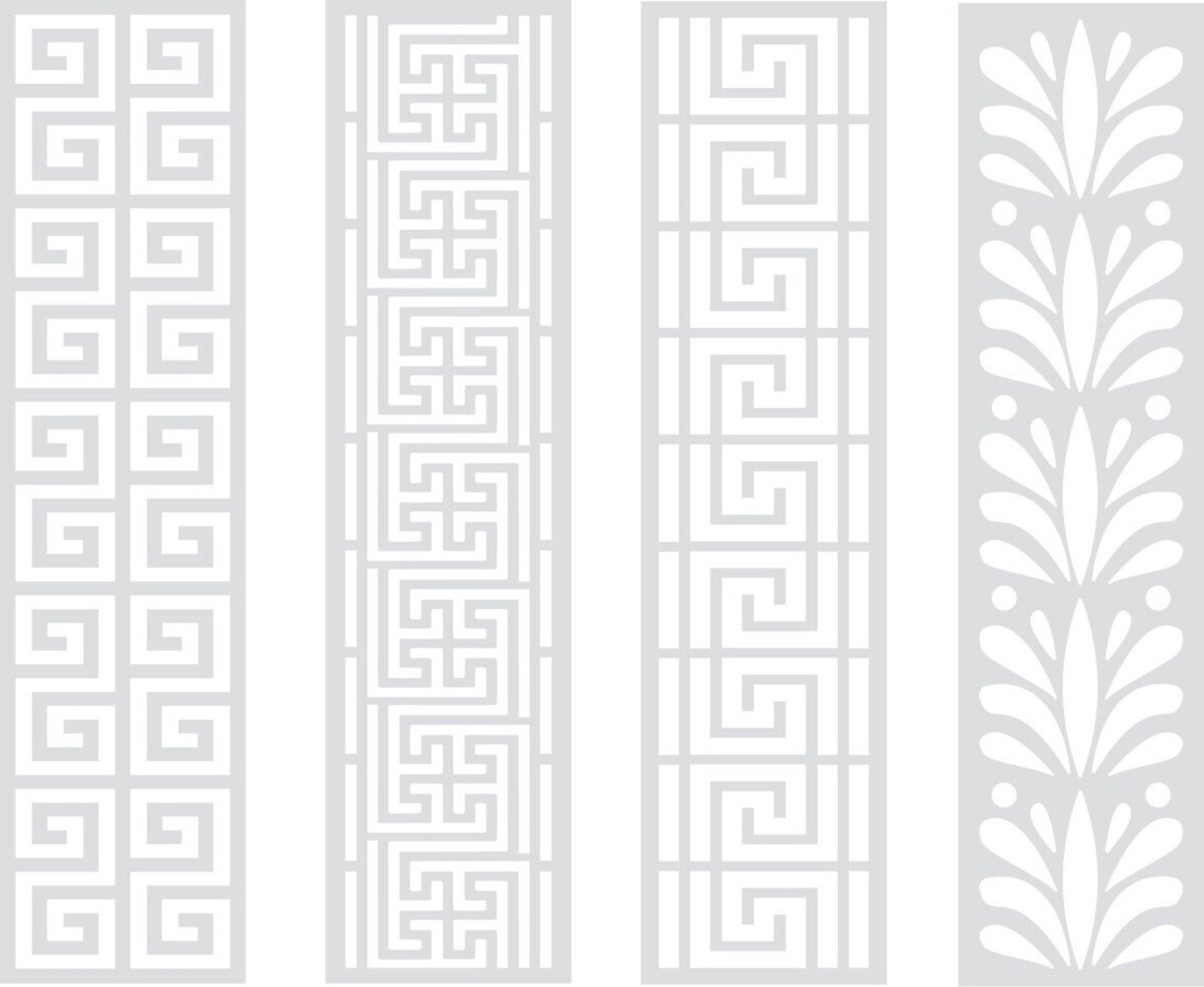 Crafter's Companion Myths & Legends Stencil Set Athenian Designs (ML-STEN-ATH)