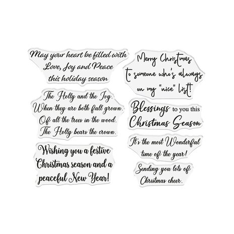 Crafter's Companion Holly & Ivy Clear Stamp Christmas Sentiments (NG-HAI-STP-CHSE) Crafter's Companion Holly & Ivy Clear Stamp Christmas Sentiments (NG-HAI-STP-CHSE)