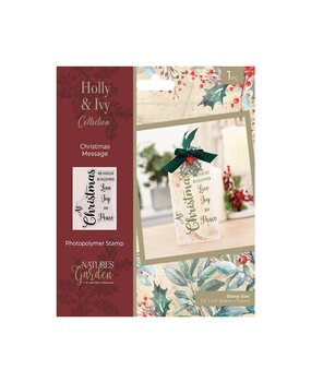 Crafter's Companion Holly & Ivy Clear Stamp Christmas Message (NG-HAI-STP-CHME) Crafter's Companion Holly & Ivy Clear Stamp Christmas Message (NG-HAI-STP-CHME)