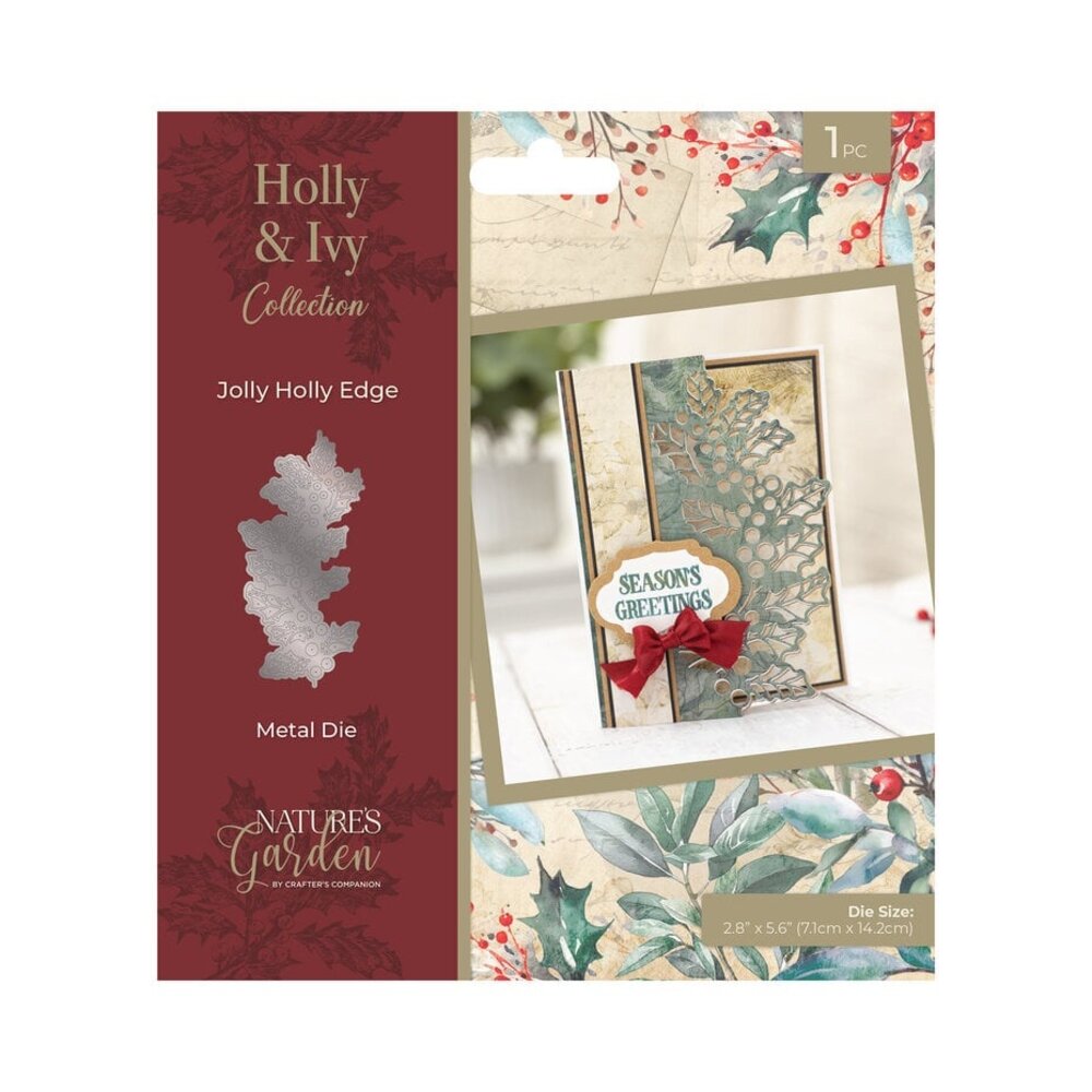 Crafter's Companion Holly & Ivy Dies Jolly Holly Edge (NG-HAI-MD-JOHO) Crafter's Companion Holly & Ivy Dies Jolly Holly Edge (NG-HAI-MD-JOHO)