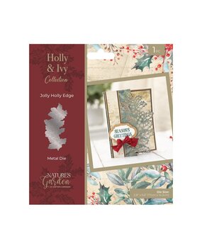 Crafter's Companion Holly & Ivy Dies Jolly Holly Edge (NG-HAI-MD-JOHO) Crafter's Companion Holly & Ivy Dies Jolly Holly Edge (NG-HAI-MD-JOHO)