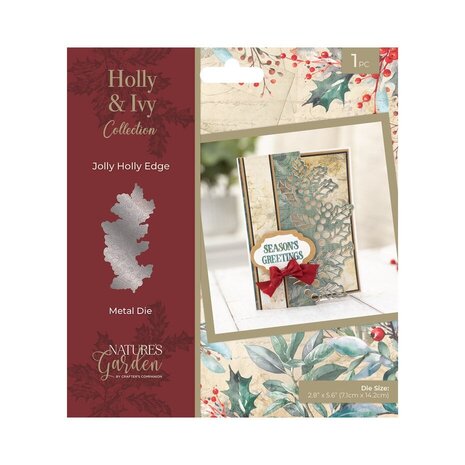 Crafter's Companion Holly & Ivy Dies Jolly Holly Edge (NG-HAI-MD-JOHO) Crafter's Companion Holly & Ivy Dies Jolly Holly Edge (NG-HAI-MD-JOHO)