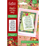Crafter's Companion Jingle All The Way Clear Stamp Sleigh Bells Ring Sentiment (JATW-CA-ST-SLEI)