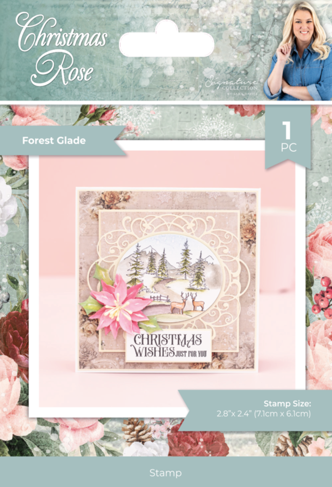 Crafter's Companion Christmas Rose Clear Stamp Forest Glade (S-CR-CA-ST-FOGL)