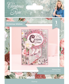 Crafter's Companion Christmas Rose Clear Stamp Christmas Wishes (S-CR-CA-ST-CHWI) Crafter's Companion Christmas Rose Clear Stamp Christmas Wishes (S-CR-CA-ST-CHWI)