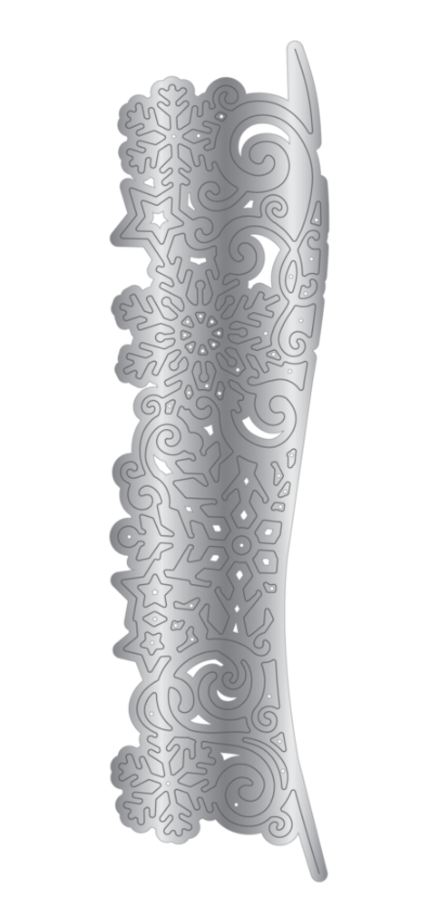 Crafter's Companion Christmas Rose Dies Snowflakes and Swirls (S-CR-MD-EDG-SNSW)