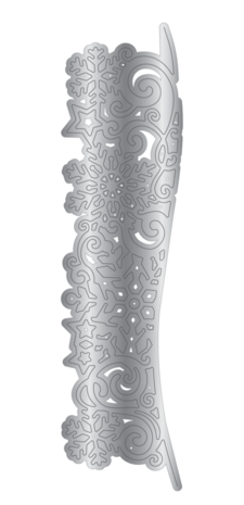 Crafter's Companion Christmas Rose Dies Snowflakes and Swirls (S-CR-MD-EDG-SNSW)