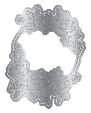 Crafter's Companion Christmas Rose Dies Christmas Rose Wreath (S-CR-MD-CAC-CHRW)