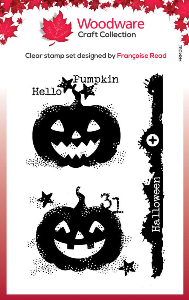 Woodware Carved Pumpkins Clear Stamps (FRM081)
