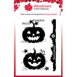 Woodware Carved Pumpkins Clear Stamps (FRM081)
