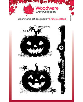 Woodware Carved Pumpkins Clear Stamps (FRM081)