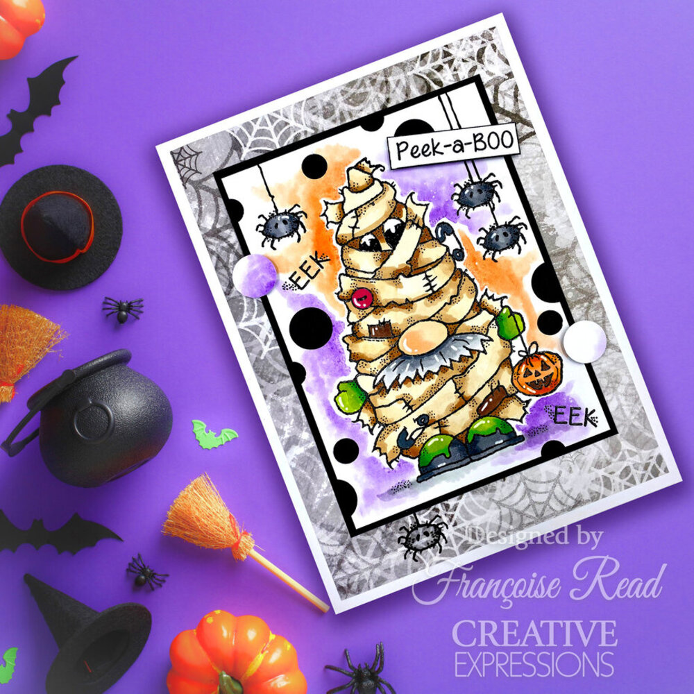 Woodware Mummy Gnome Clear Stamps (FRS1057)