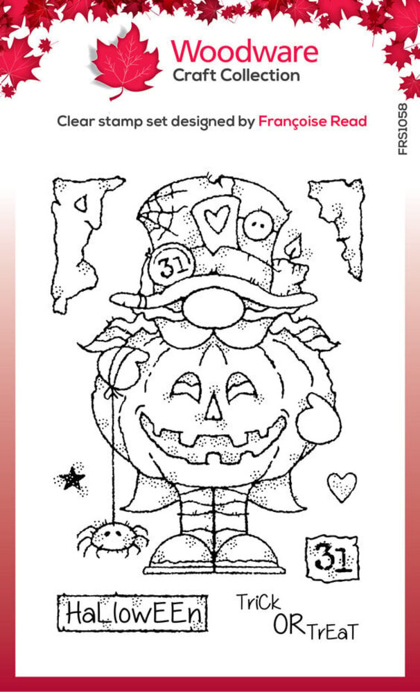 Woodware Mad Hatter Gnome Clear Stamps (FRS1058)