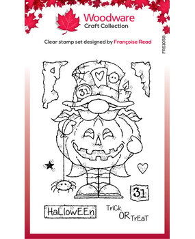 Woodware Mad Hatter Gnome Clear Stamps (FRS1058)