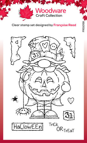 Woodware Mad Hatter Gnome Clear Stamps (FRS1058)