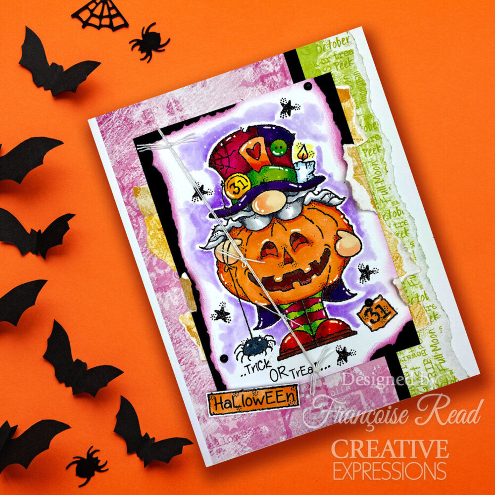 Woodware Mad Hatter Gnome Clear Stamps (FRS1058)
