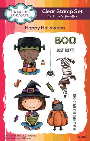Creative Expressions Jane's Doodles Clear Stamp Set Happy Halloween (CEC1113) Creative Expressions Jane's Doodles Clear Stamp Set Happy Halloween (CEC1113)