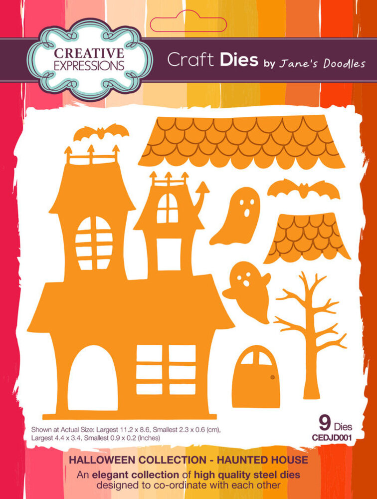 Creative Expressions Jane's Doodles Craft Die Haunted House (CEDJD001) Creative Expressions Jane's Doodles Craft Die Haunted House (CEDJD001)