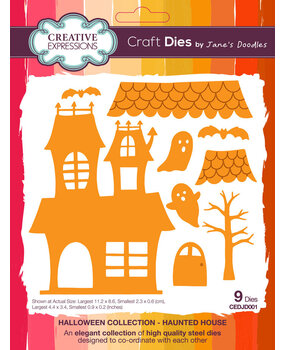 Creative Expressions Jane's Doodles Craft Die Haunted House (CEDJD001) Creative Expressions Jane's Doodles Craft Die Haunted House (CEDJD001)