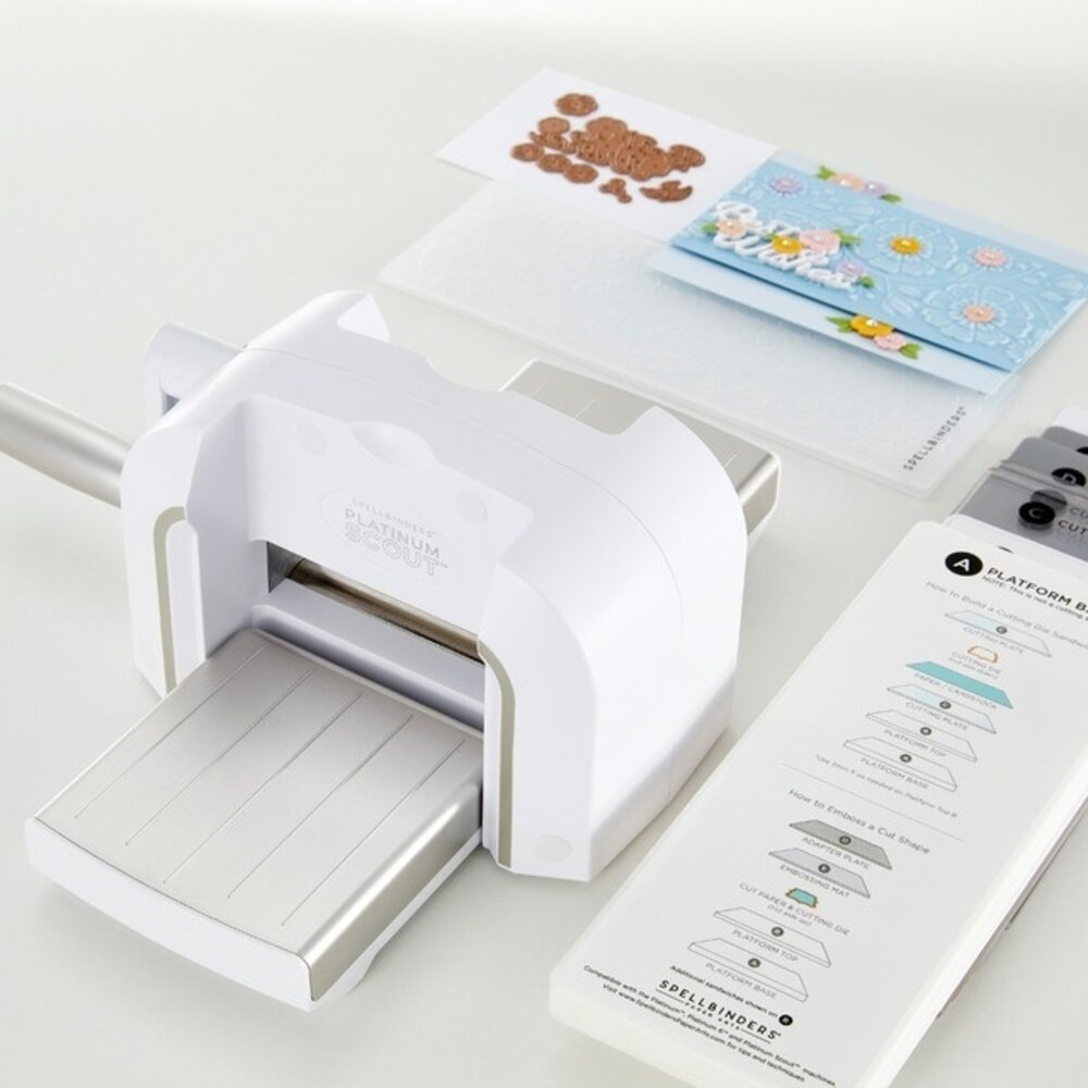 Spellbinders Platinum Scout Die Cutting and Embossing Machine 3.5 Inch Platform - White (PS-001) Spellbinders Platinum Scout Die Cutting and Embossing Machine 3.5 Inch Platform - White (PS-001)