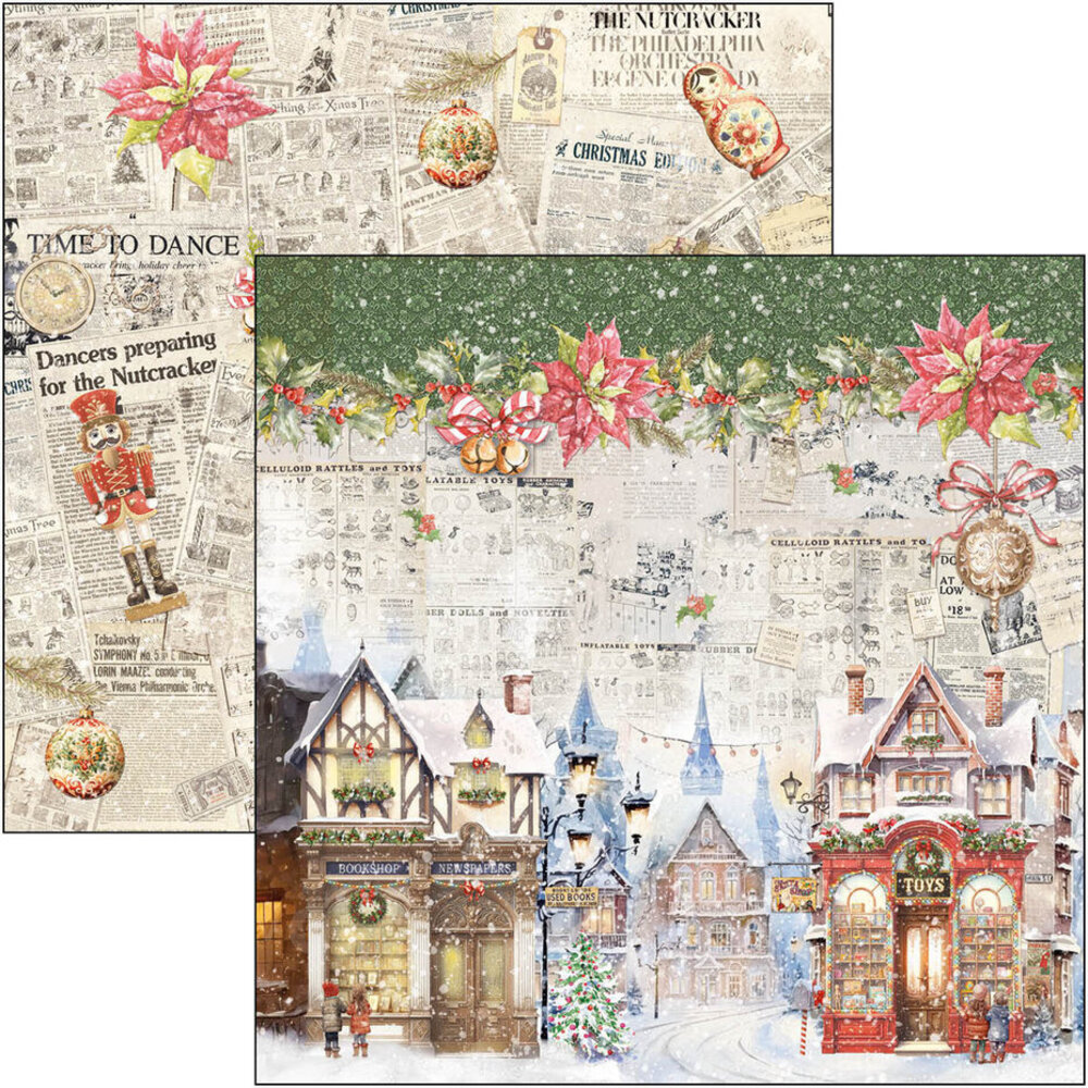 Ciao Bella Papercrafting The Nutcracker 12x12 Inch Paper Pad (CBPM080) Ciao Bella Papercrafting The Nutcracker 12x12 Inch Paper Pad (CBPM080)