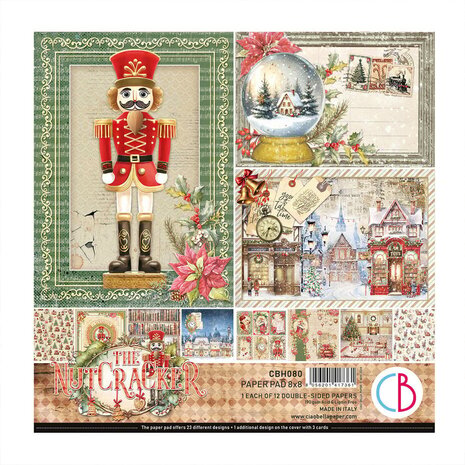 Ciao Bella Papercrafting The Nutcracker 8x8 Inch Paper Pad (CBH080) Ciao Bella Papercrafting The Nutcracker 8x8 Inch Paper Pad (CBH080)