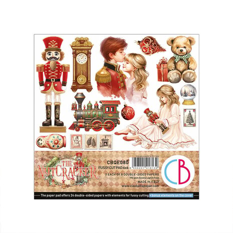 Ciao Bella Papercrafting The Nutcracker 6x6 Inch Paper Pad (CBQE080) Ciao Bella Papercrafting The Nutcracker 6x6 Inch Paper Pad (CBQE080)