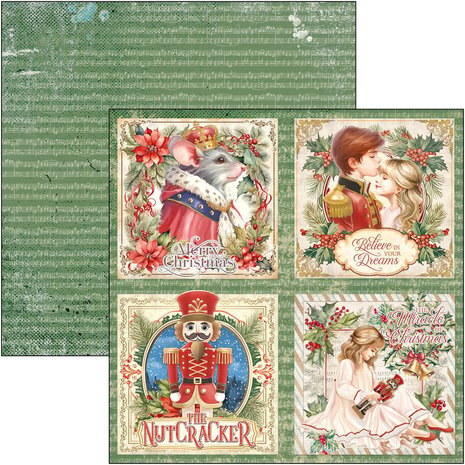 Ciao Bella Papercrafting The Nutcracker 12x12 Inch Patterns Pad (CBT080)