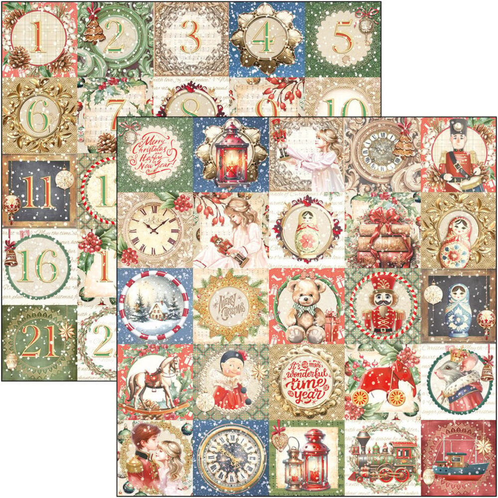 Ciao Bella Papercrafting The Nutcracker 12x12 Inch Patterns Pad (CBT080)