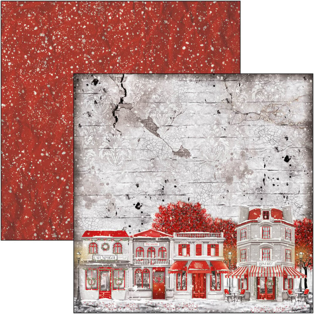 Ciao Bella Papercrafting Paris Je t'aime 12x12 Inch Paper Pad (CBPM081)