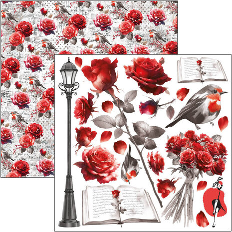 Ciao Bella Papercrafting Paris Je t'aime 6x6 Inch Paper Pad (CBQE081)